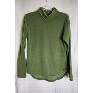 Ragged‎ Mountain Waffle Knit Turtleneck Long Sleeve Shirt Green XL